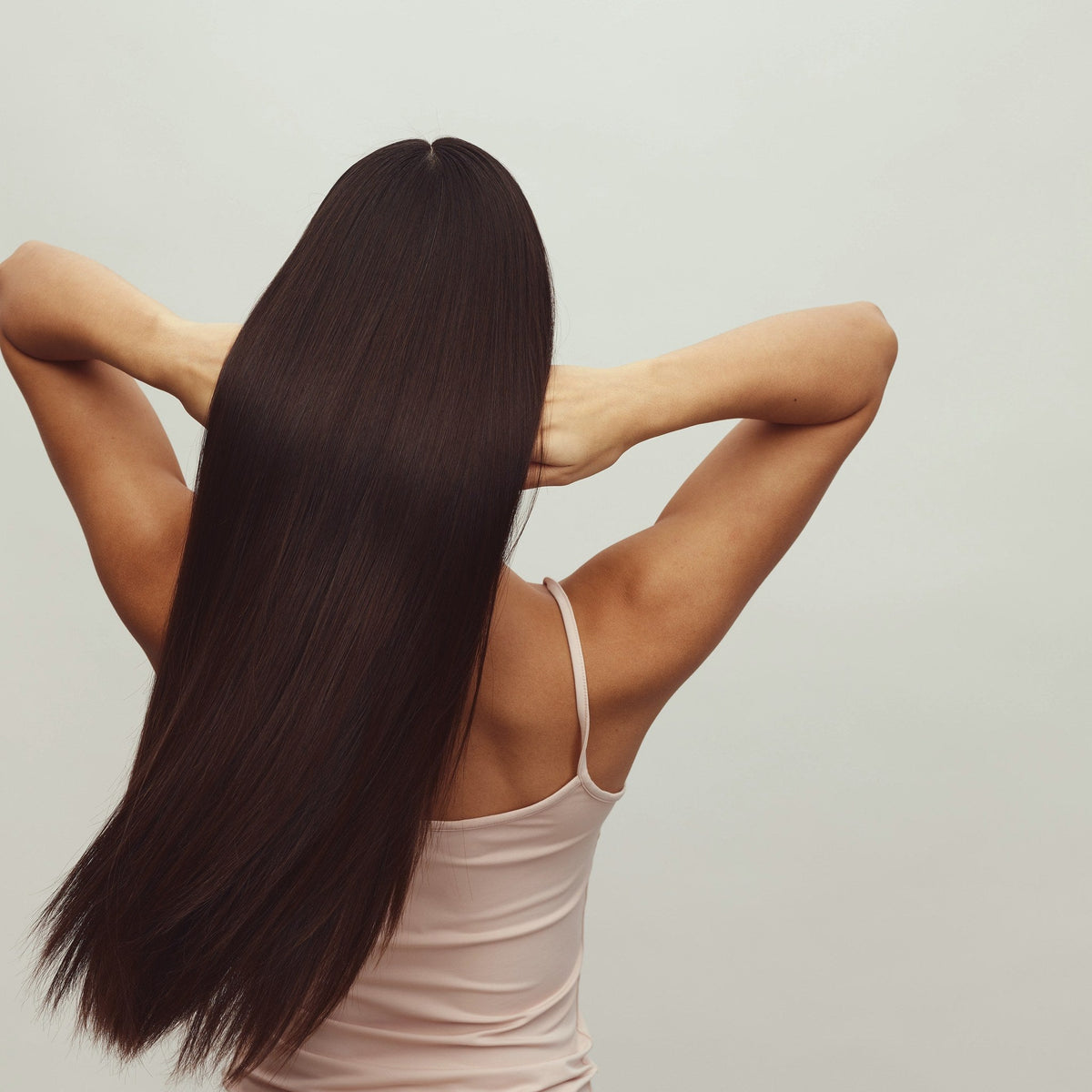 Very long, dark, silky straight hair – Indian smoothing