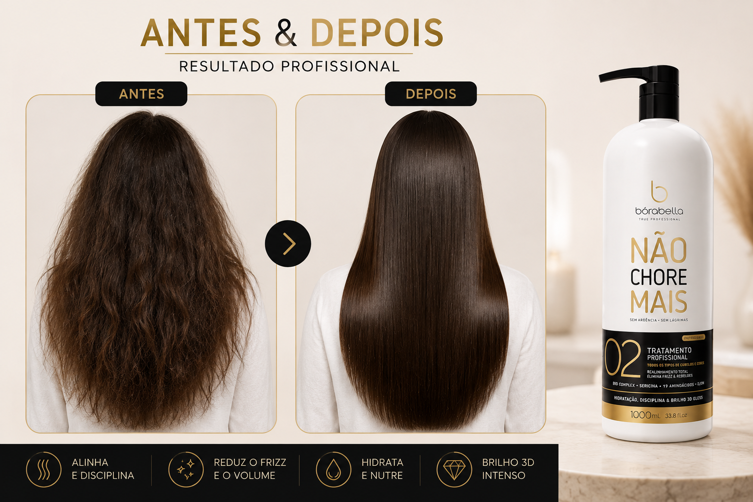 Borabella Não Chore Mais – Step 02 Smoothing Treatment 1L