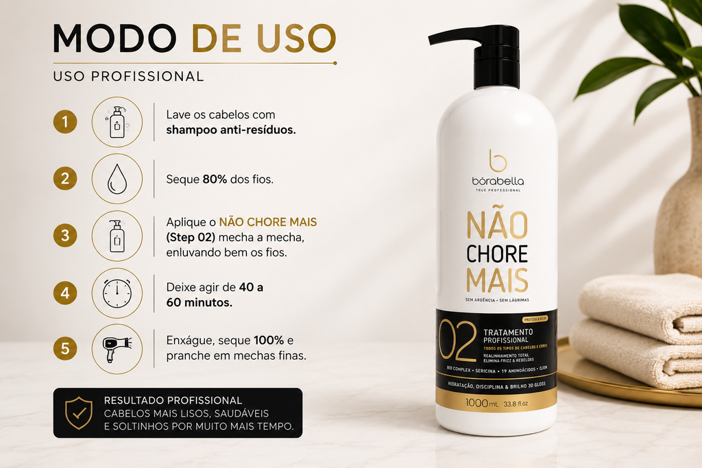 Borabella Não Chore Mais – Step 02 Smoothing Treatment 1L