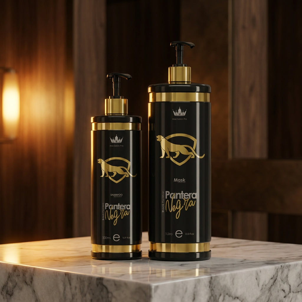 Ana Paula Carvalho · Black Panther Gold · 1 L · professional smoothing treatment