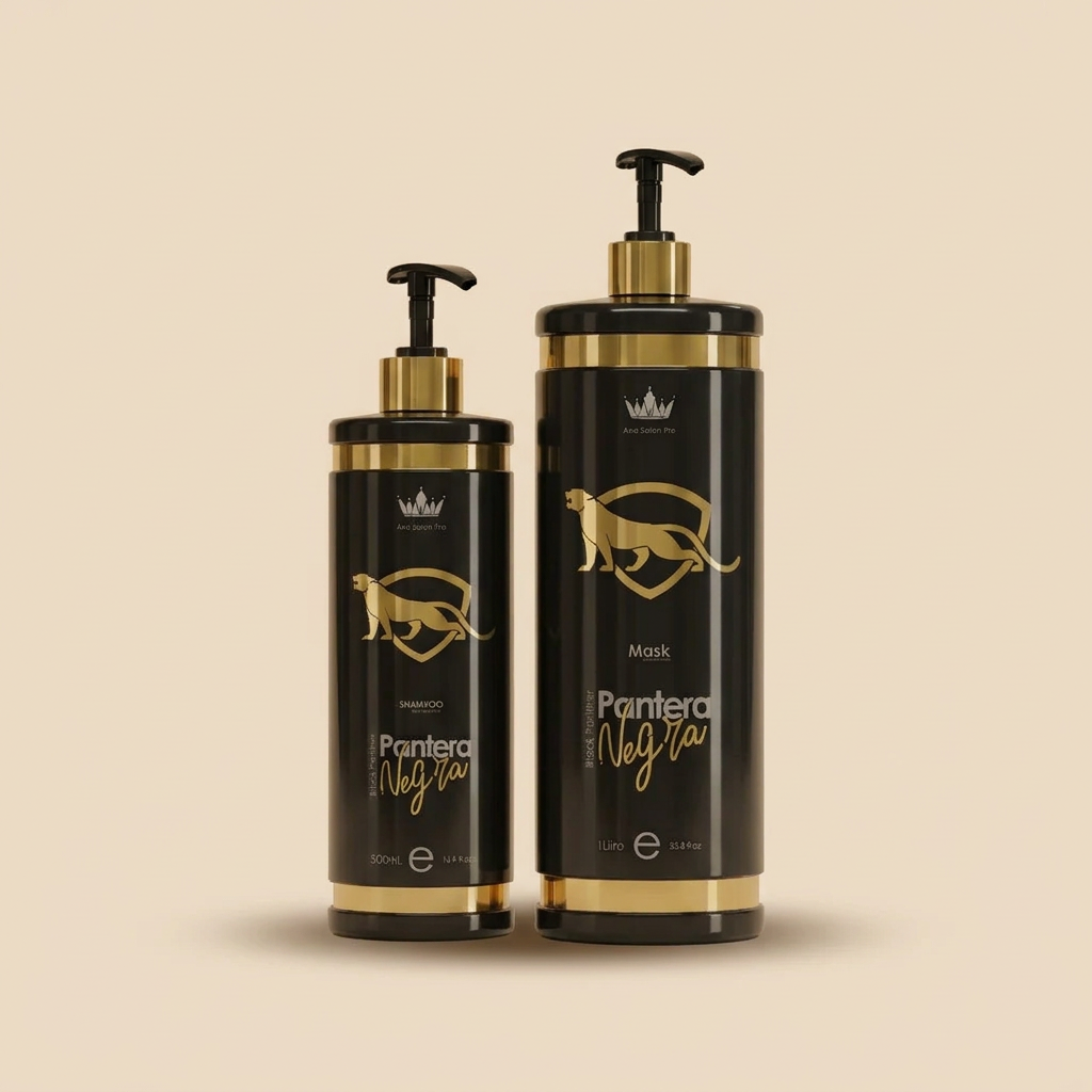 Ana Paula Carvalho Black Panther Gold 1 L – Brazilian smoothing treatment