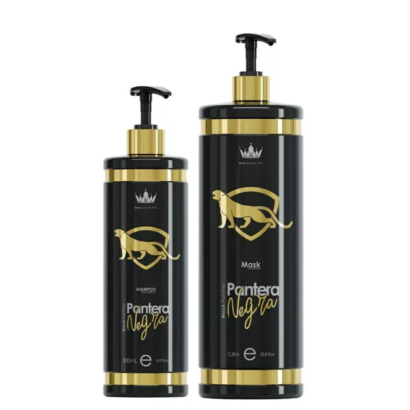 Black Panther Gold lissage brésilien - soin extreme Black Panther ana paula
