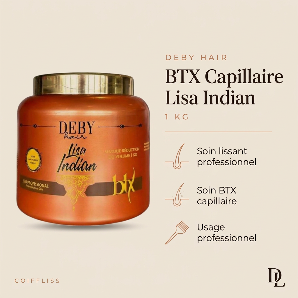 Deby Hair BTX Capillaire Lisa Indian 1 kg – view 2