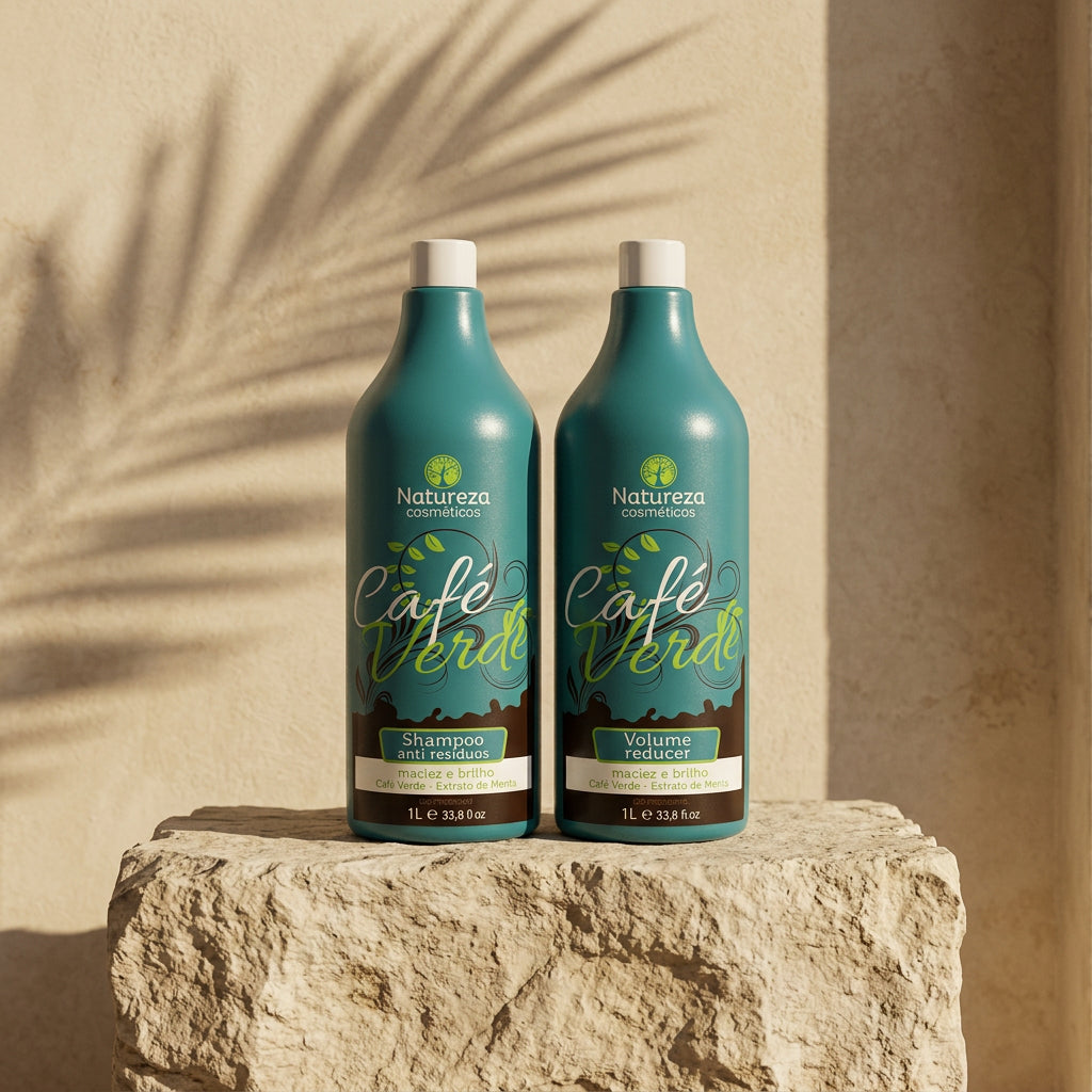 Natureza · Café Verde Kit · 2 × 1 L · professional smoothing treatment