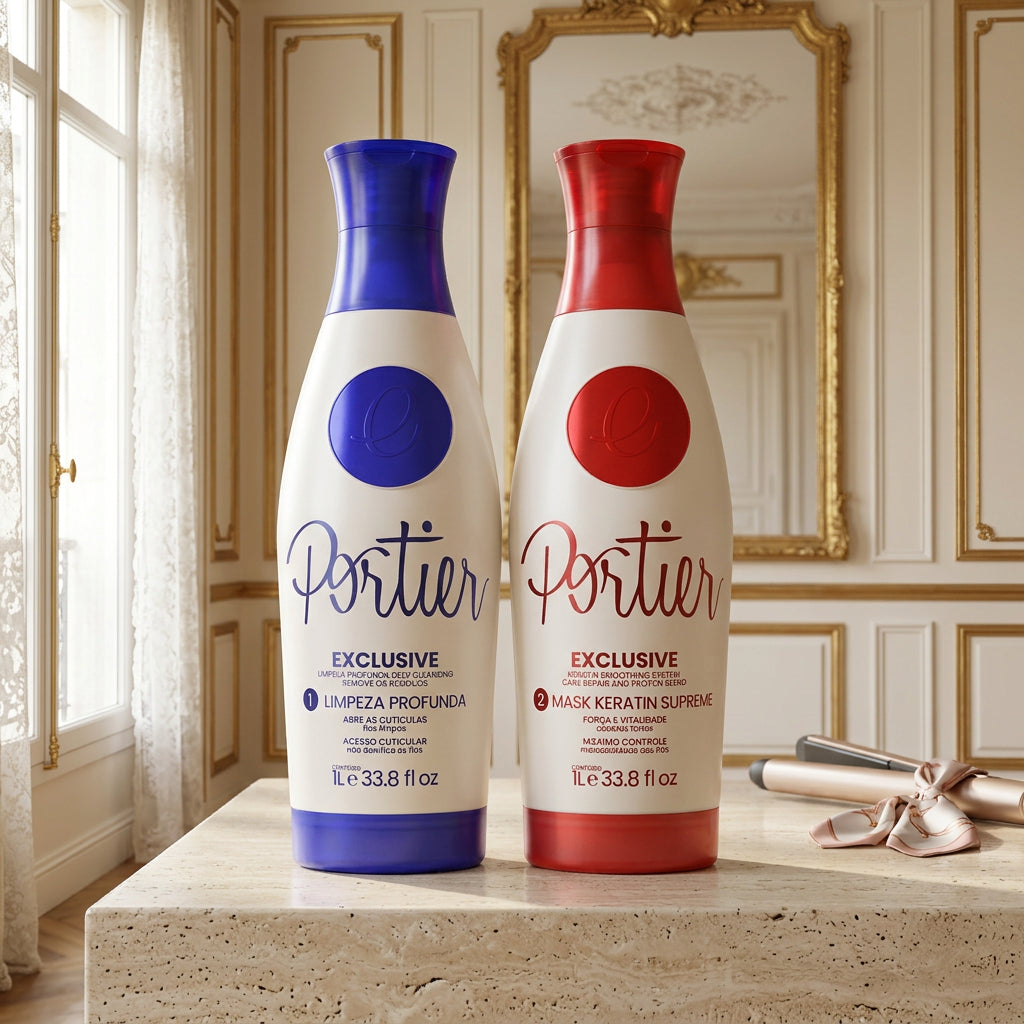Portier · Exclusive Kit · 2 × 1 L · professional smoothing treatment
